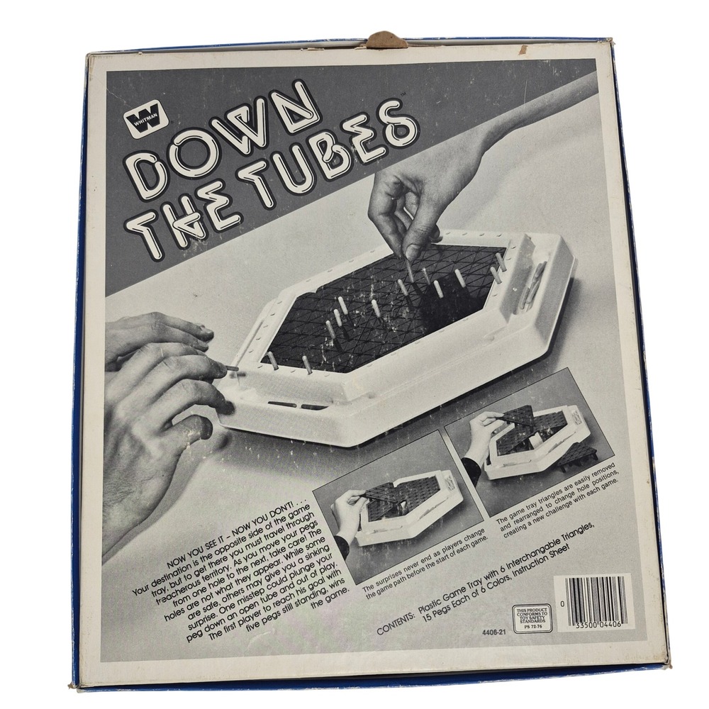 Vintage Down The Tubes Game 1980s Whitman Board Game Incomplete Replacement Part - Picture 5 of 9